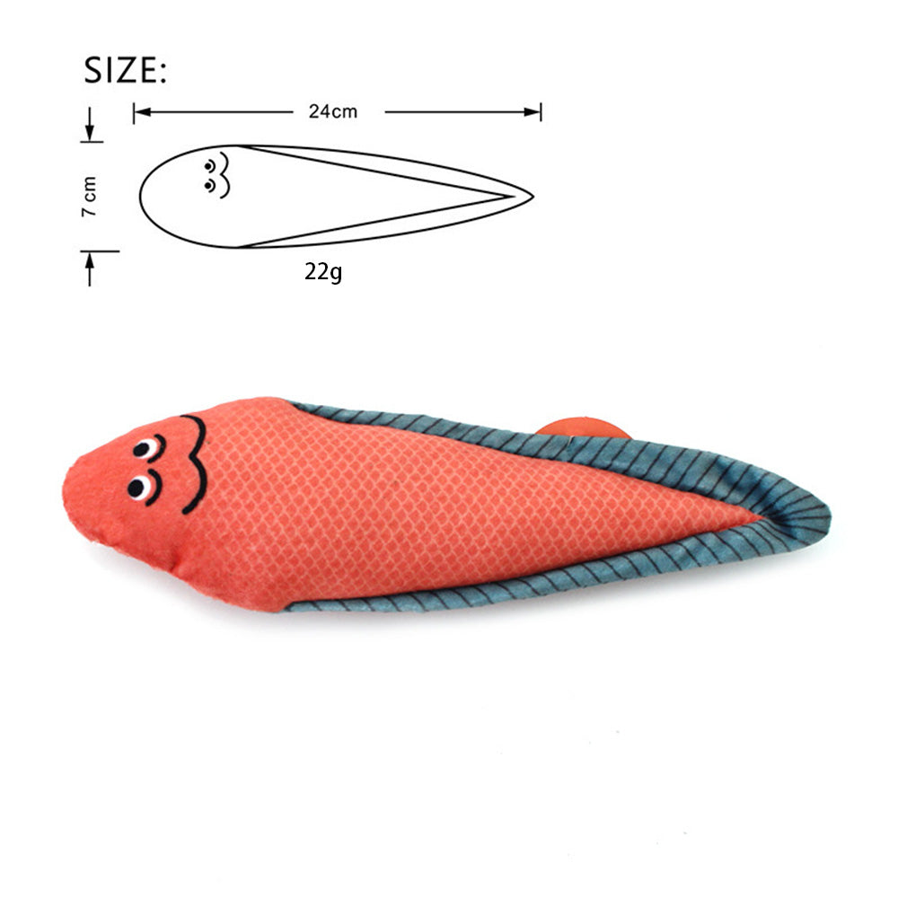 Cat Crinkle Fish Toy with Catnip – Interactive Toy for Indoor Cats