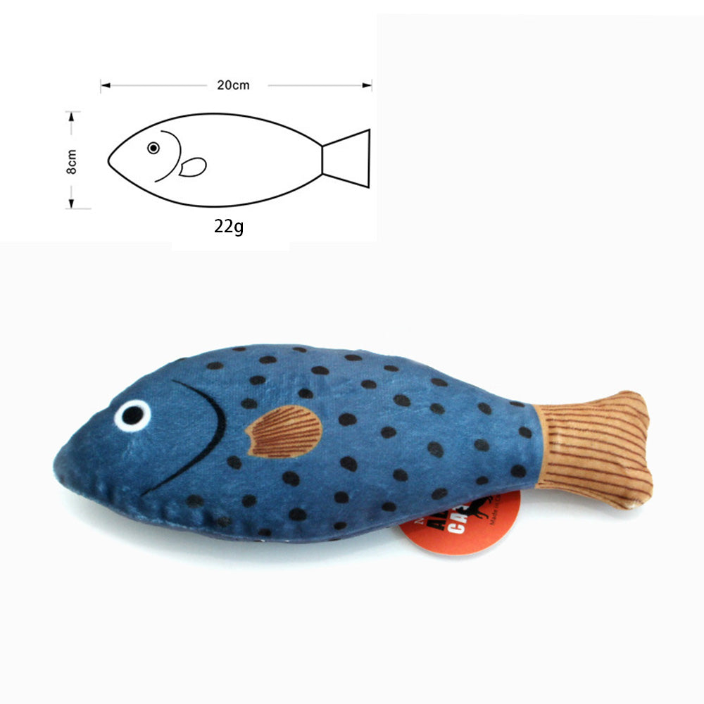 Cat Crinkle Fish Toy with Catnip – Interactive Toy for Indoor Cats