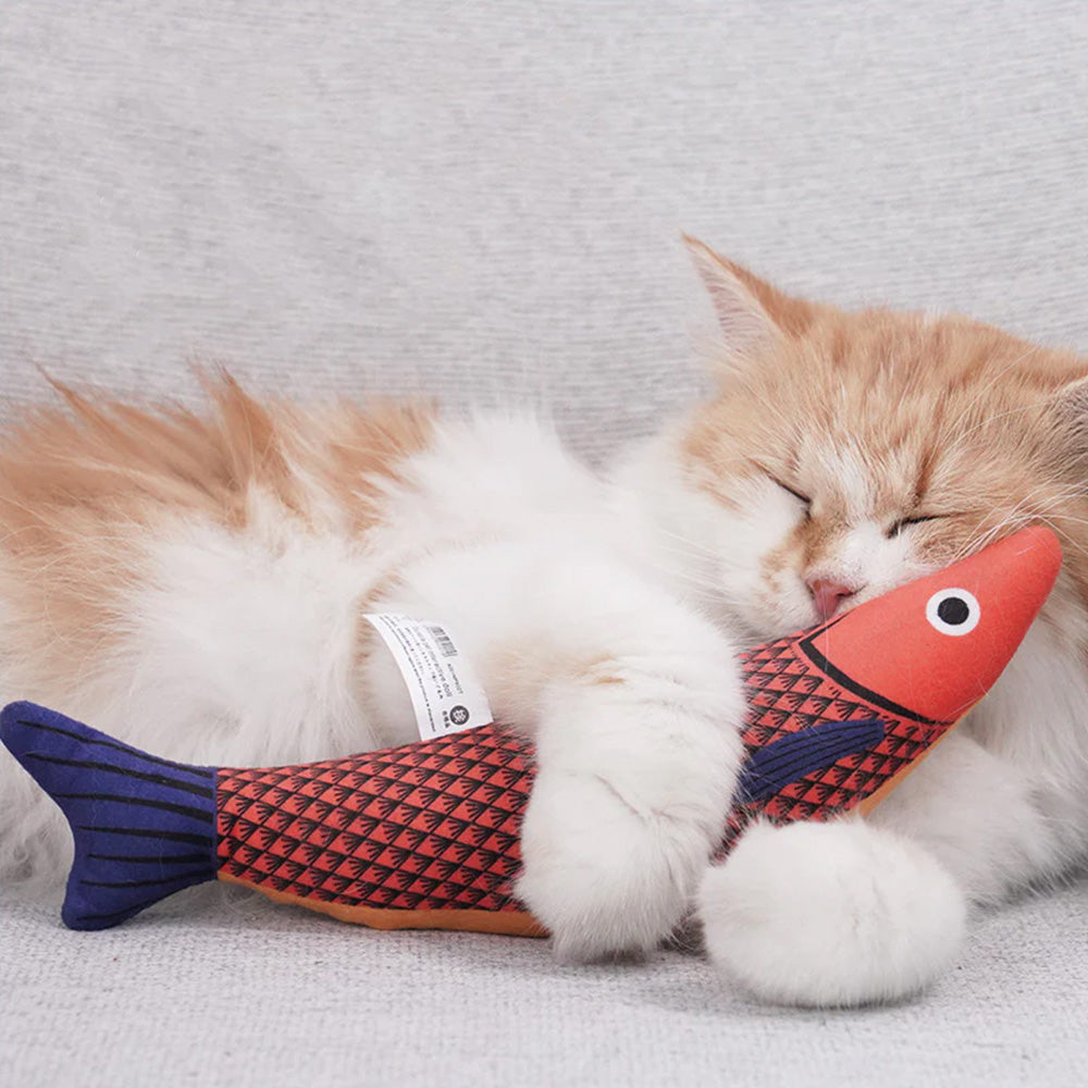 Cat Crinkle Fish Toy with Catnip – Interactive Toy for Indoor Cats