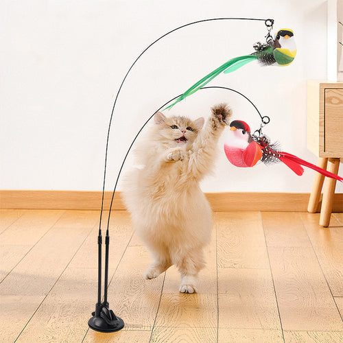 cat toy bird wand