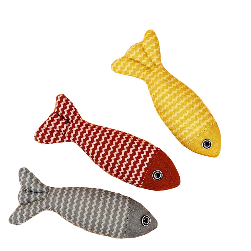 Catnip Fish Toy for Cats – Soft Fabric Plush Toy for Indoor Cats