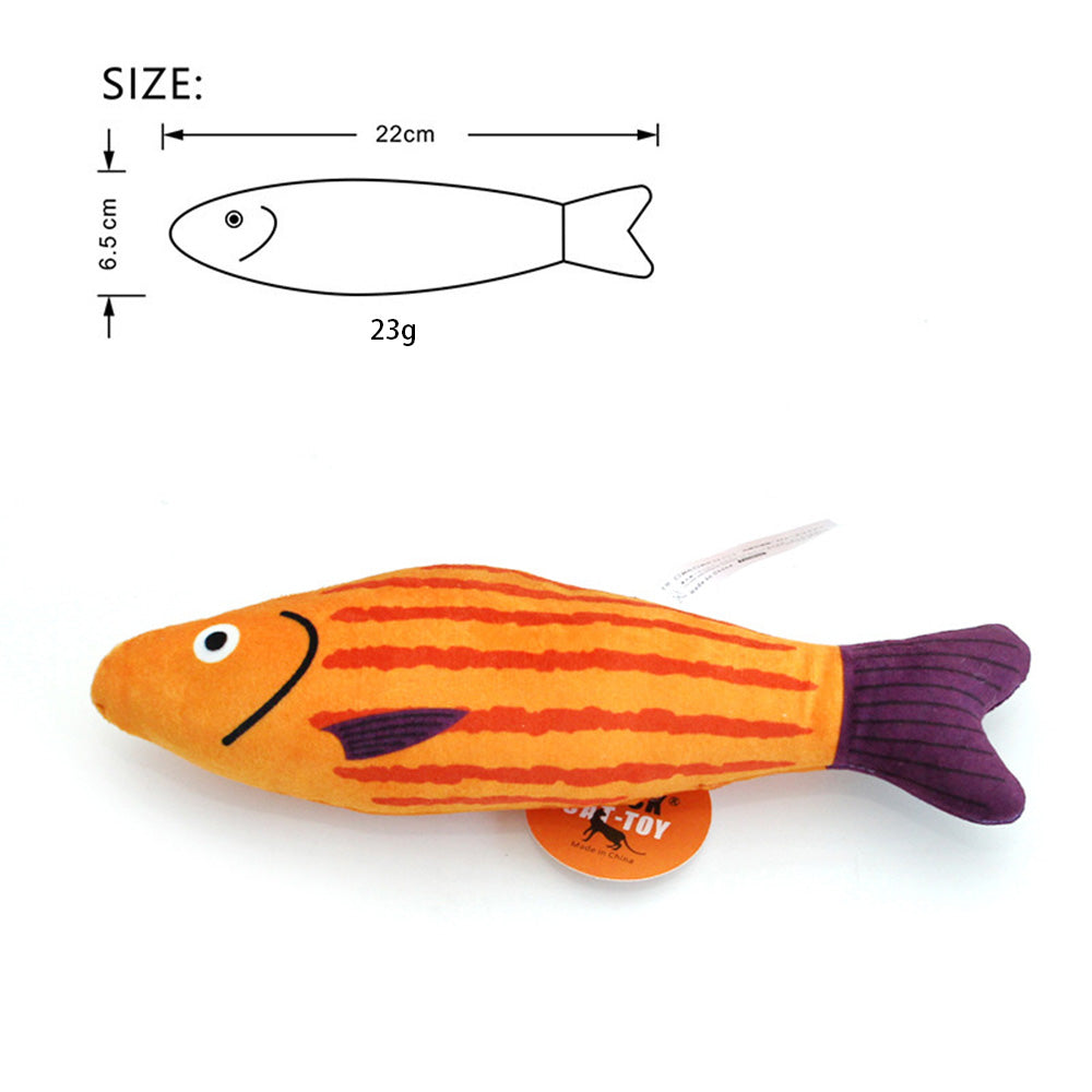 Cat Crinkle Fish Toy with Catnip – Interactive Toy for Indoor Cats