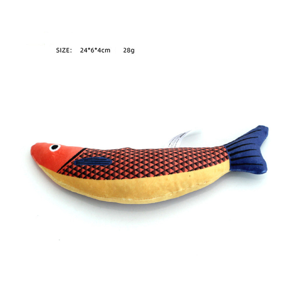 Cat Crinkle Fish Toy with Catnip – Interactive Toy for Indoor Cats