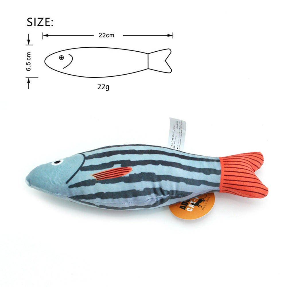 Cat Crinkle Fish Toy with Catnip – Interactive Toy for Indoor Cats