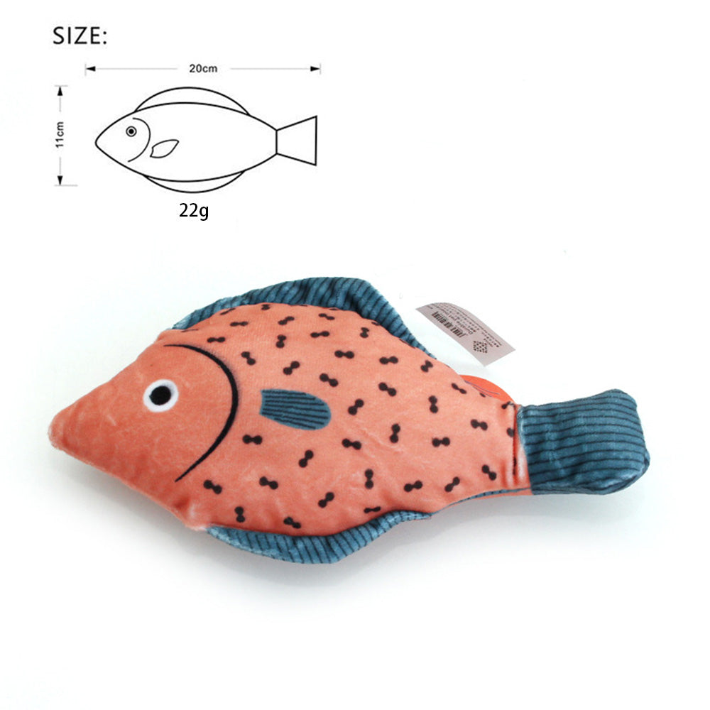 Cat Crinkle Fish Toy with Catnip – Interactive Toy for Indoor Cats